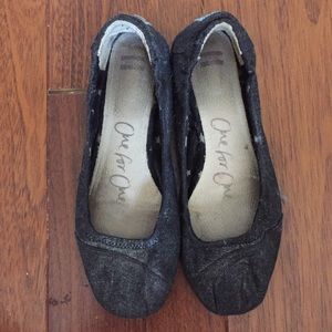 Toms Black Flats
